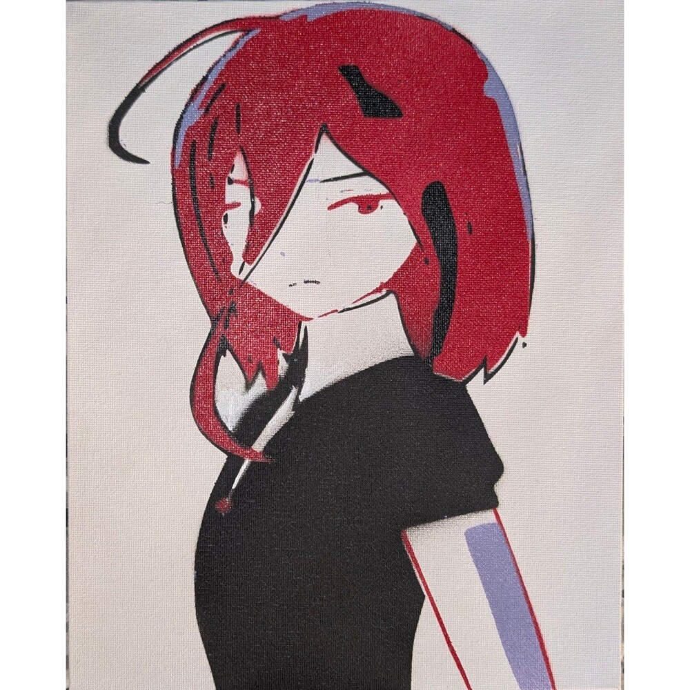 Land of the Lustrous Spray Paint Art Piece